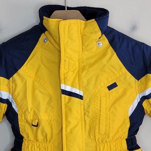 Osh Kosh | Yellow and Navy Blue Winter Coat - Picture 2 of 7